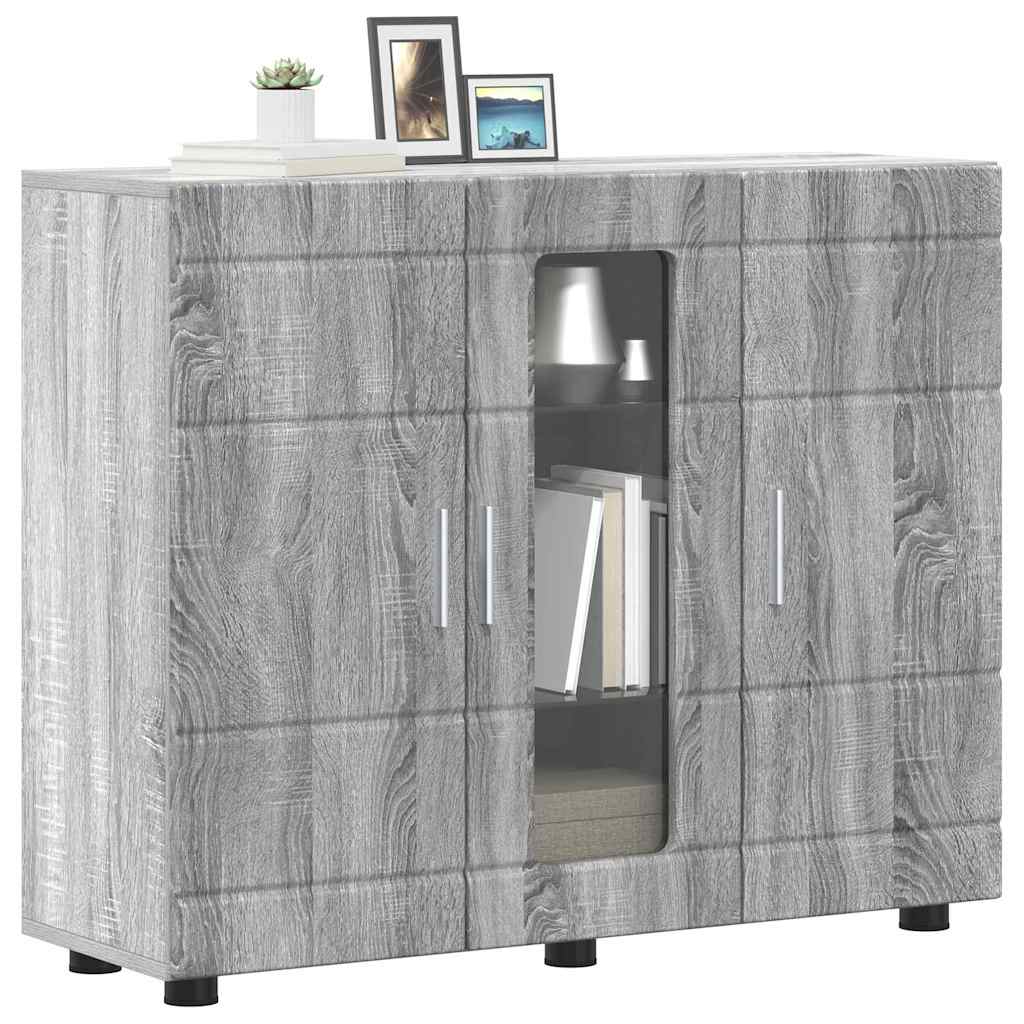 Sideboard Grey sonoma 55.5 x 29 x 100 cm Engineered wood